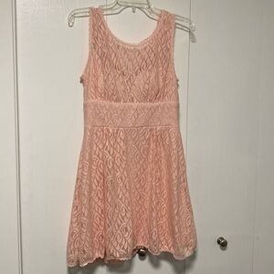 b darlin pink lace dress